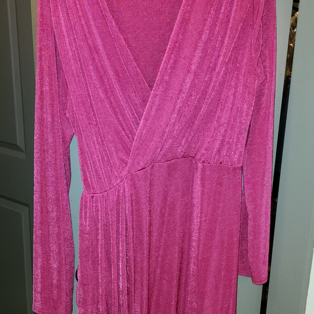 Boohoo pink dress
